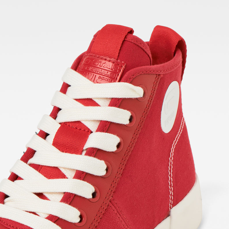 G-Star RAW® Rackam Parta Mid Sneakers Rot detail