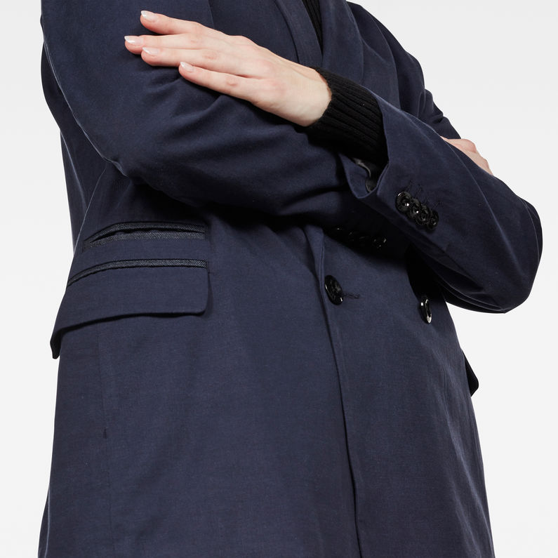 G-STAR® Classic Blazer Azul oscuro detail shot