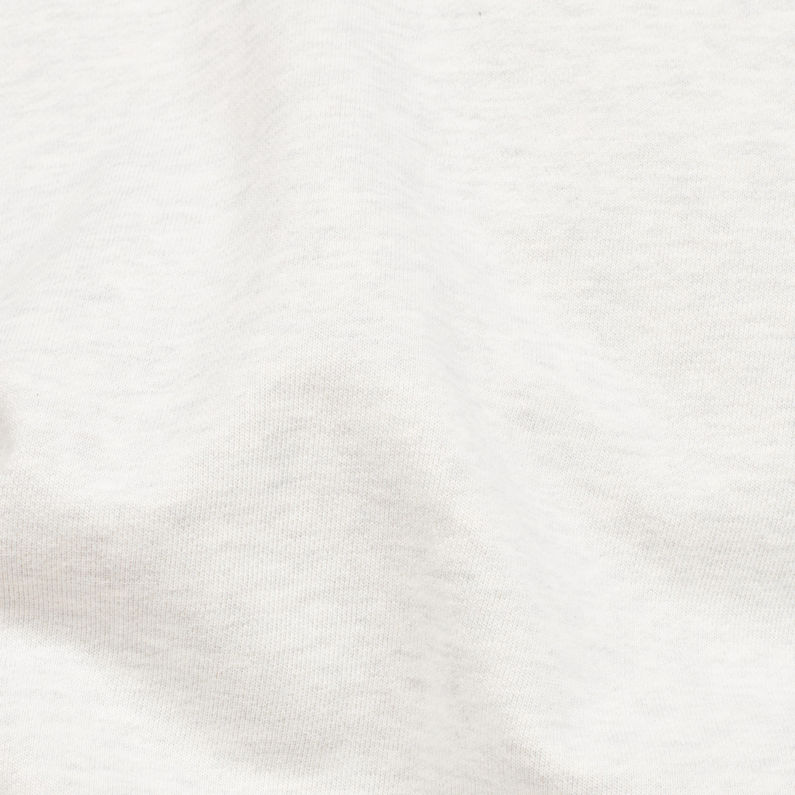 G-Star RAW® Graphic 8 Core Hooded Zip Through Sweatshirt Weiß fabric shot