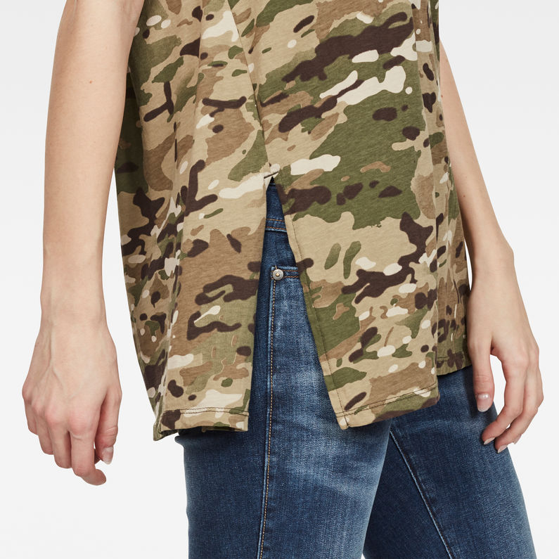 G-Star RAW® T-shirt Luge Knotted Vert detail shot