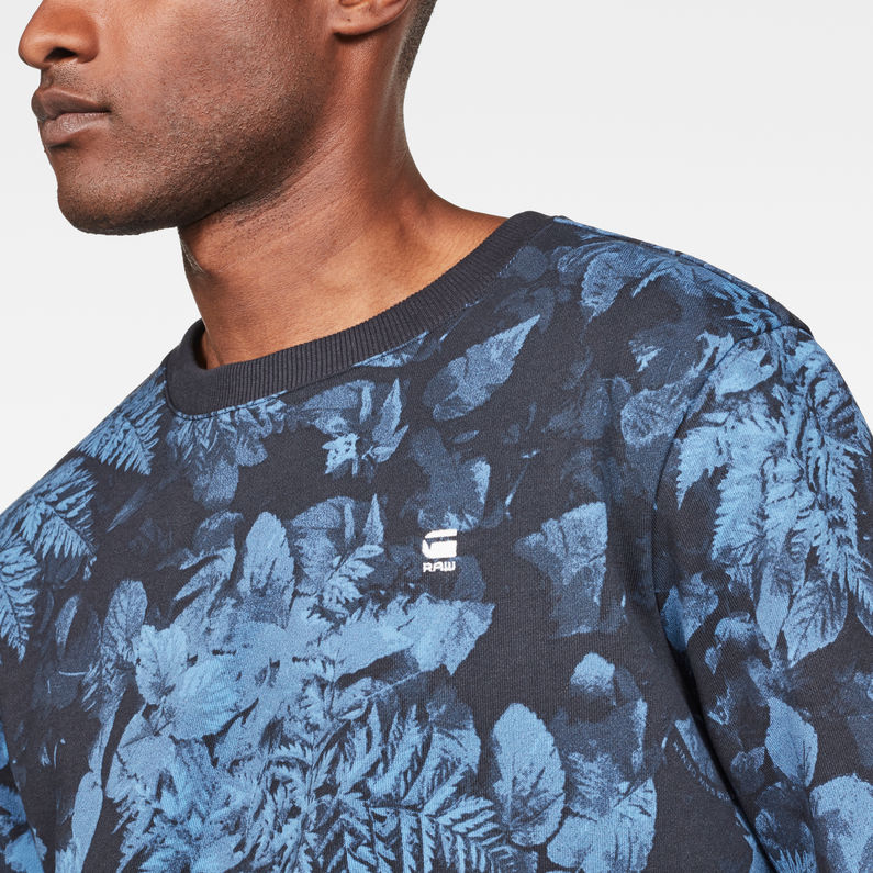 G-Star RAW® Sweatshirt Core Bleu foncé detail shot