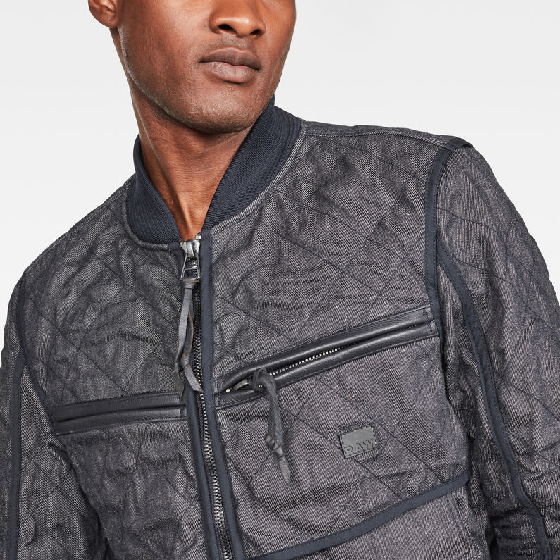 G-Star RAW® GSRR Faeroes Overshirt Dark blue detail shot