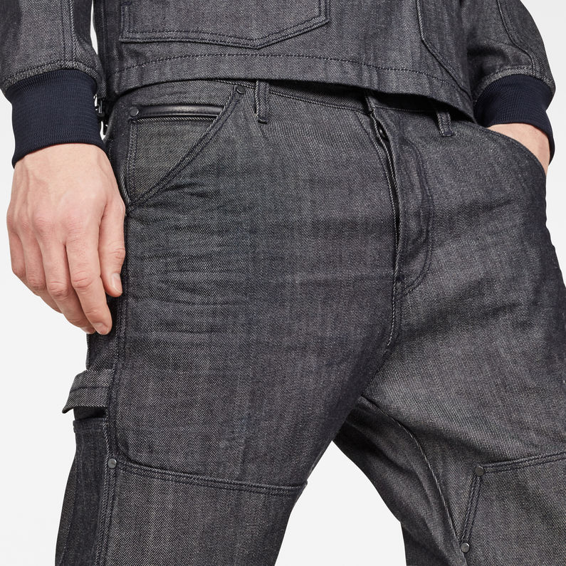 G-Star RAW® Pantalon Faeroes Carpenter Relaxed GSRR Bleu foncé detail shot