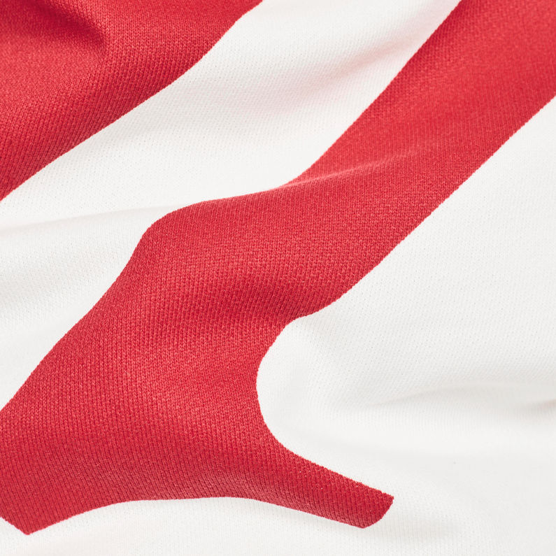 G-STAR® Hyce Relaxed Sweatshort Red fabric shot