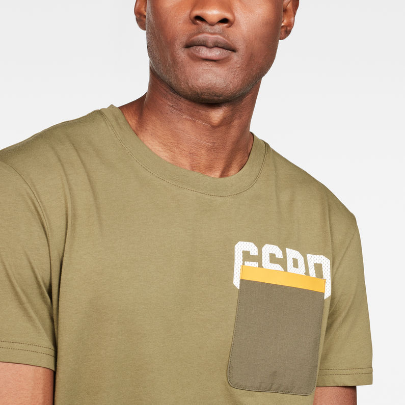 G-Star RAW® Graphic 12 T-Shirt Green detail shot
