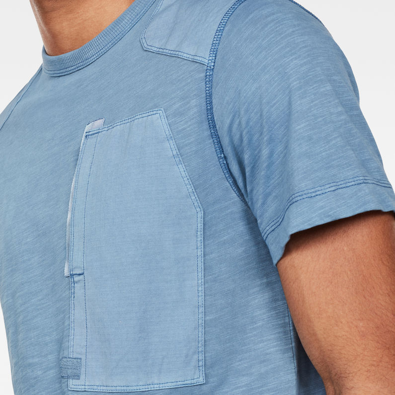 G-Star RAW® T-shirt Arris Pocket Bleu moyen