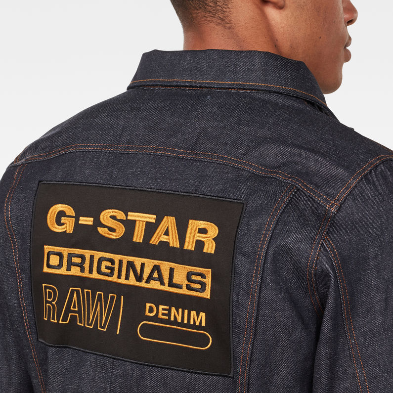 G-Star RAW® Originals 3301 Slim Jacket Azul oscuro detail shot