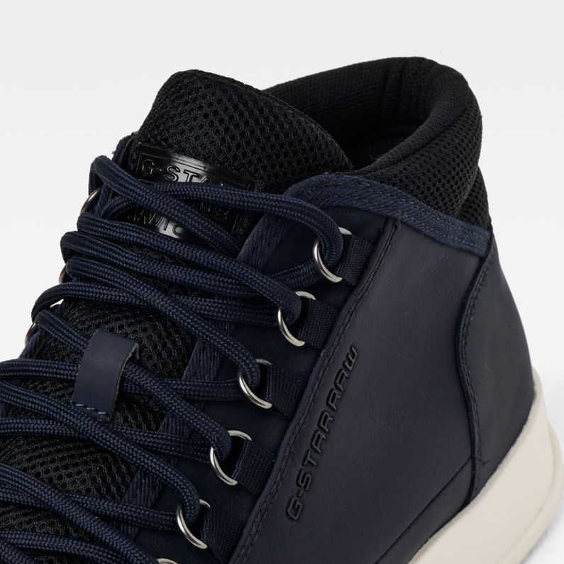 G-Star RAW® Rackam Vodan Mid Sneakers Donkerblauw detail