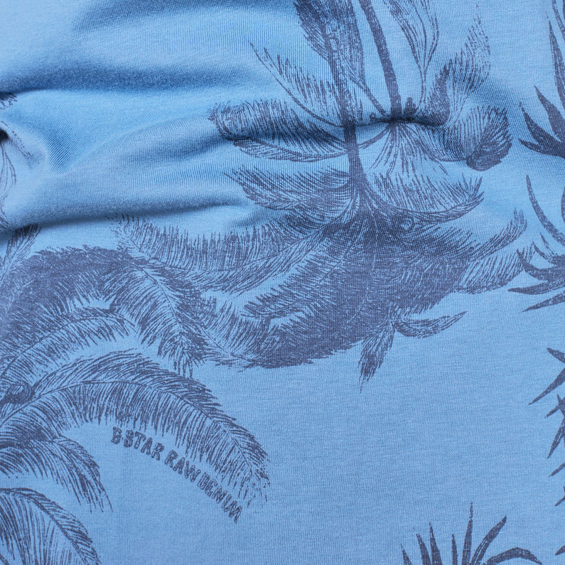 G-Star RAW® Mons T-shirt Medium blue fabric shot