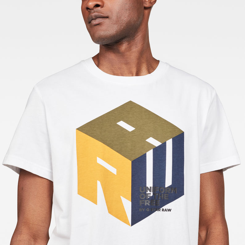 G-Star RAW® Graphic 6 T-Shirt White detail shot