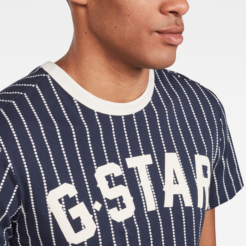 G-Star RAW® Camiseta Wabash Azul oscuro detail shot