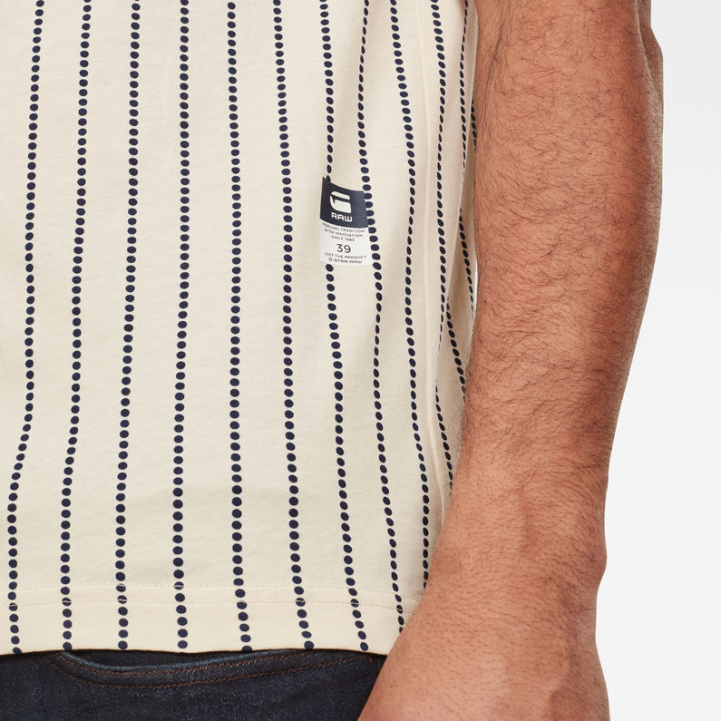 G-Star RAW® T-shirt Wabash Beige detail shot