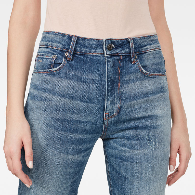 G-STAR® 3301 RP High Straight Ankle Jeans Mittelblau detail shot
