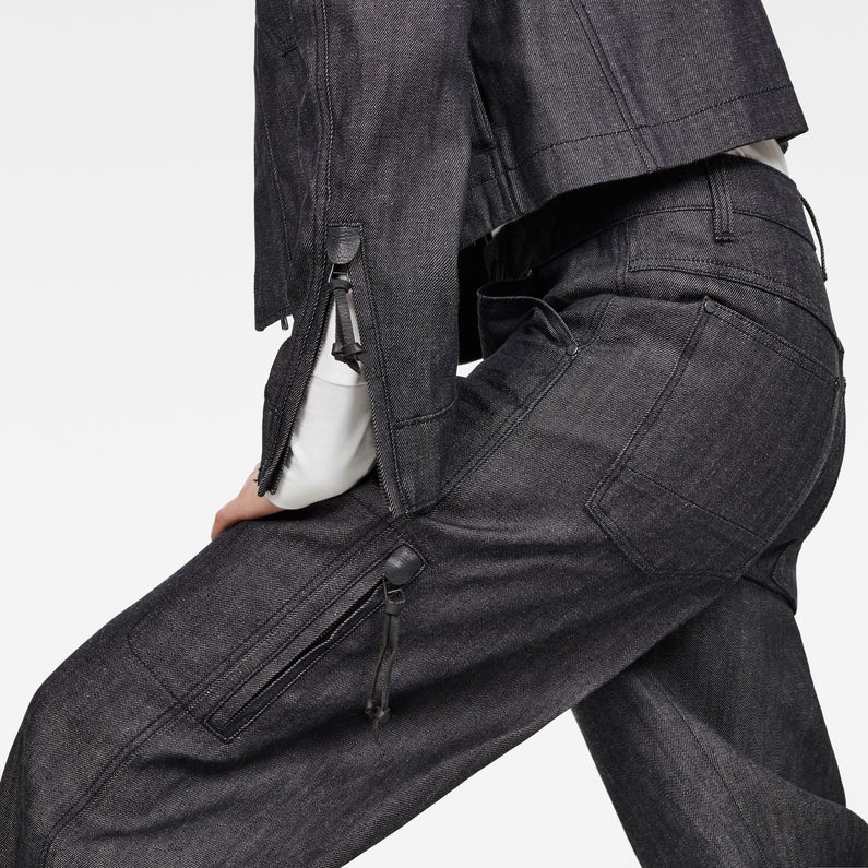 G-STAR® GSRR Faeroes Boyfriend Jeans Dunkelblau detail shot