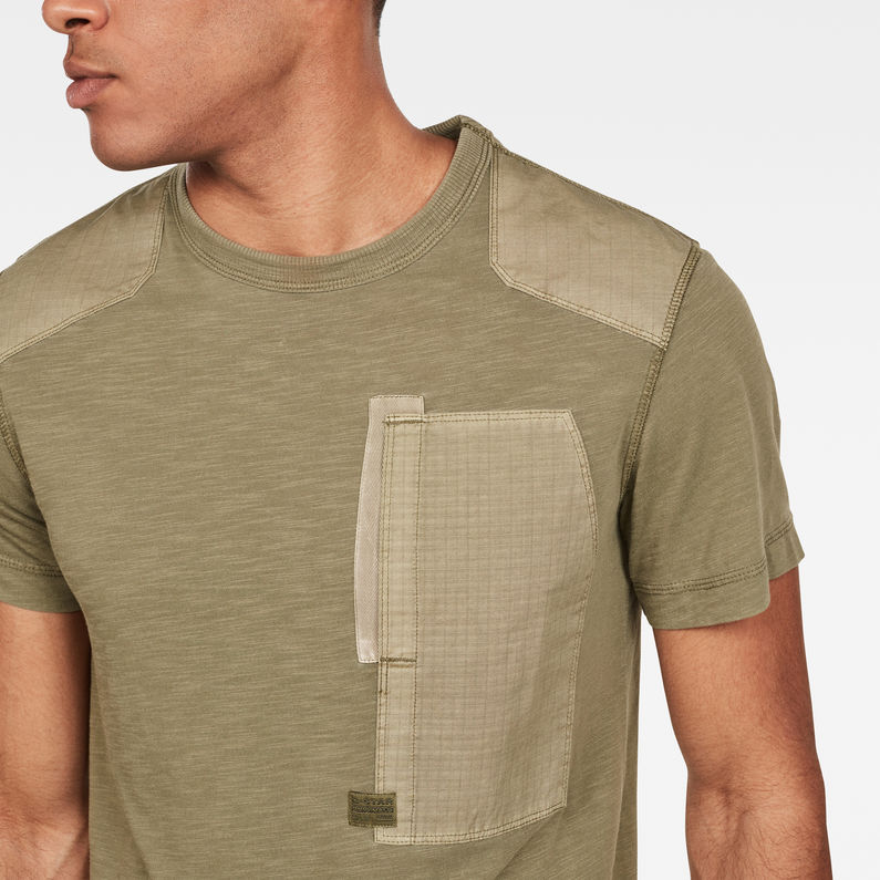 G-Star RAW® Arris Pocket T-shirt 緑 detail shot