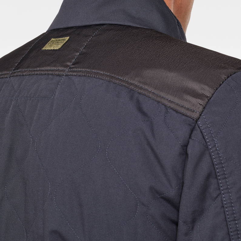 G-Star RAW® Sobrecamisa Filch Quilted Azul oscuro detail shot
