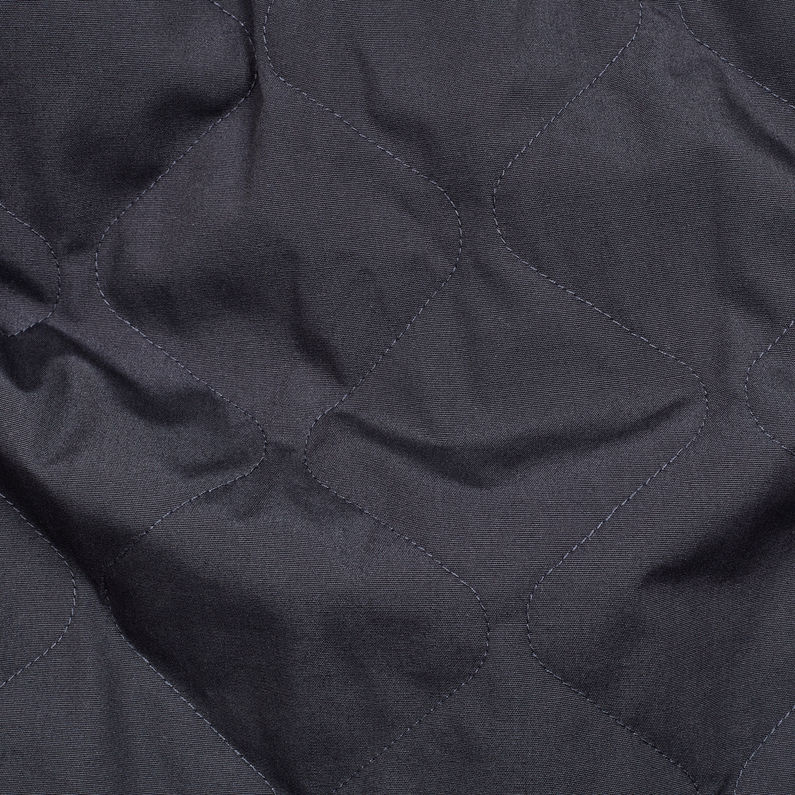G-Star RAW® Filch Quilted Overshirt Dunkelblau fabric shot