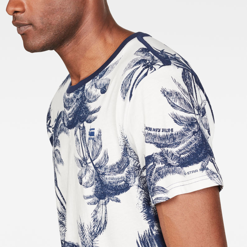 G-Star RAW® Mons T-Shirt Dunkelblau detail shot