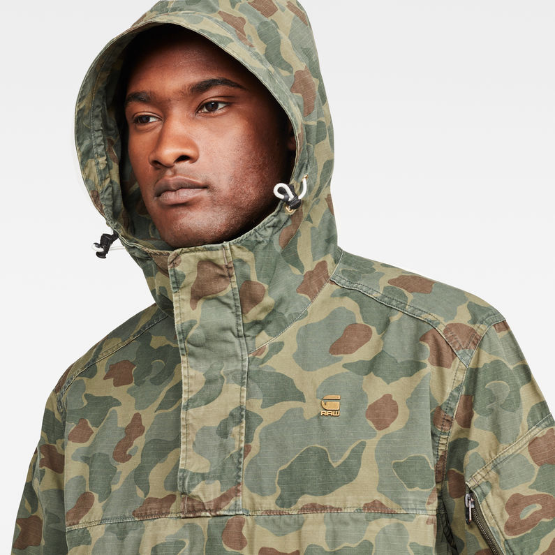 G-Star RAW® Xpo Hooded Anorak Grün detail shot
