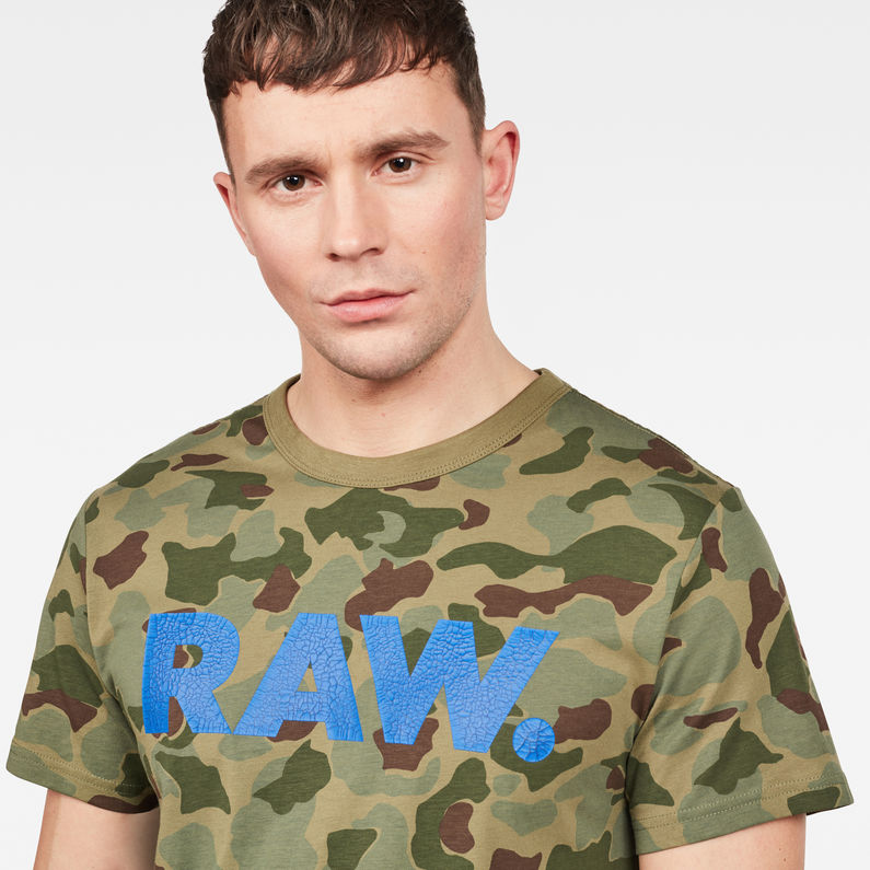raw camouflage t shirt