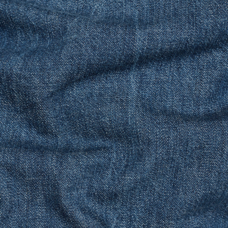 G-Star RAW® 3301 Slim Hemd Mittelblau fabric shot