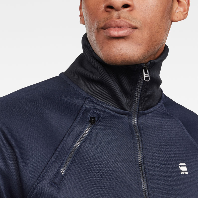 G-STAR® Ore Raglan Tracktop Dark blue detail shot