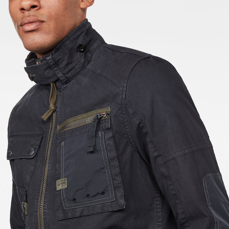 G-STAR® Grizzer Field Overshirt Dark blue detail shot