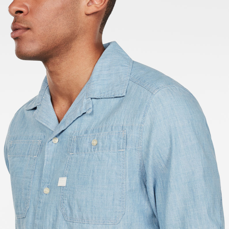 G-Star RAW® Chemise Kinec Straight Service Bleu moyen