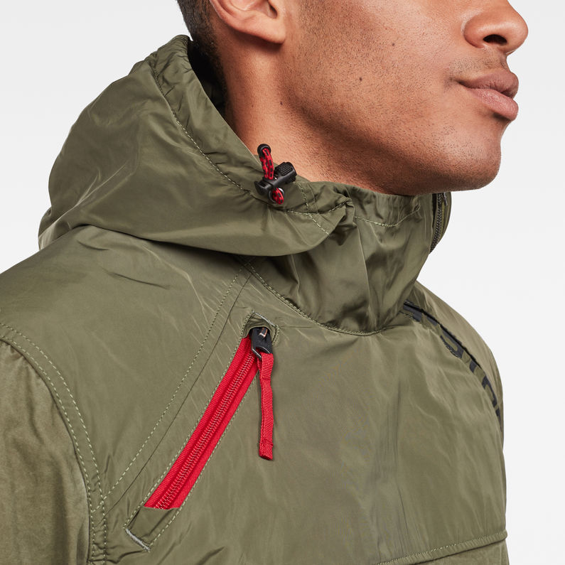 G-Star RAW® Xpo Mix Anorak Grün detail shot
