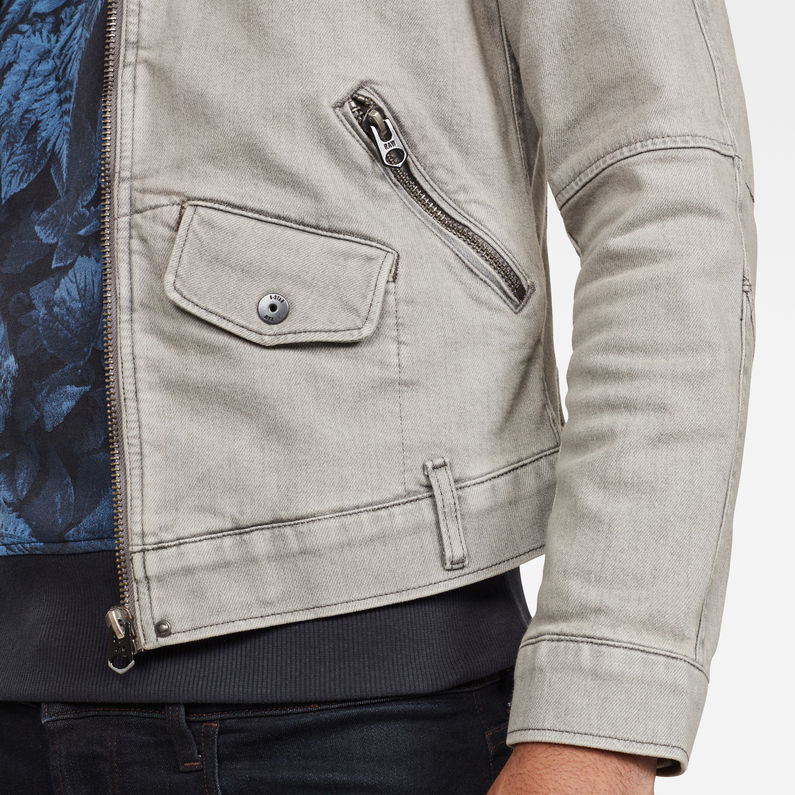 G-Star RAW® 5621 Chopper Slim Jacket Grey detail shot