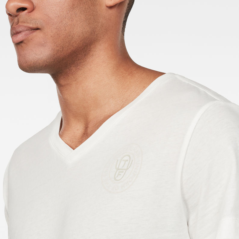 G-Star RAW® Graphic 18 Loose T-Shirt Beige detail shot
