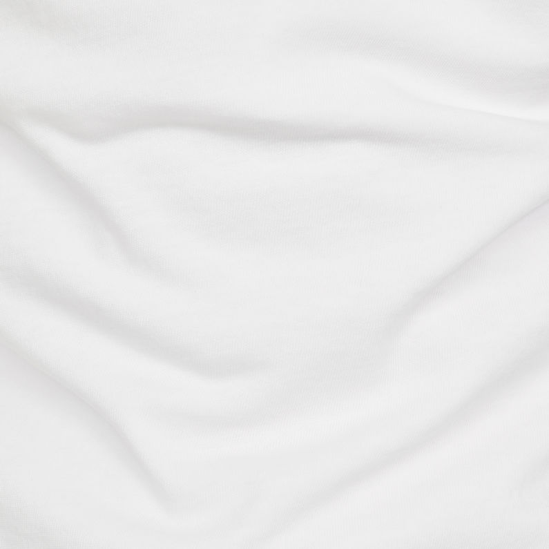 G-Star RAW® Raw Correct Bienta V-Neck Sleeveless Singlet  White fabric shot