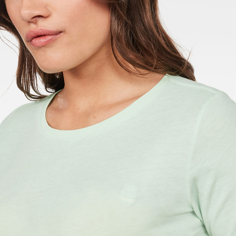 G-Star RAW® Mysid Slim Recycled Dye Top Green detail shot