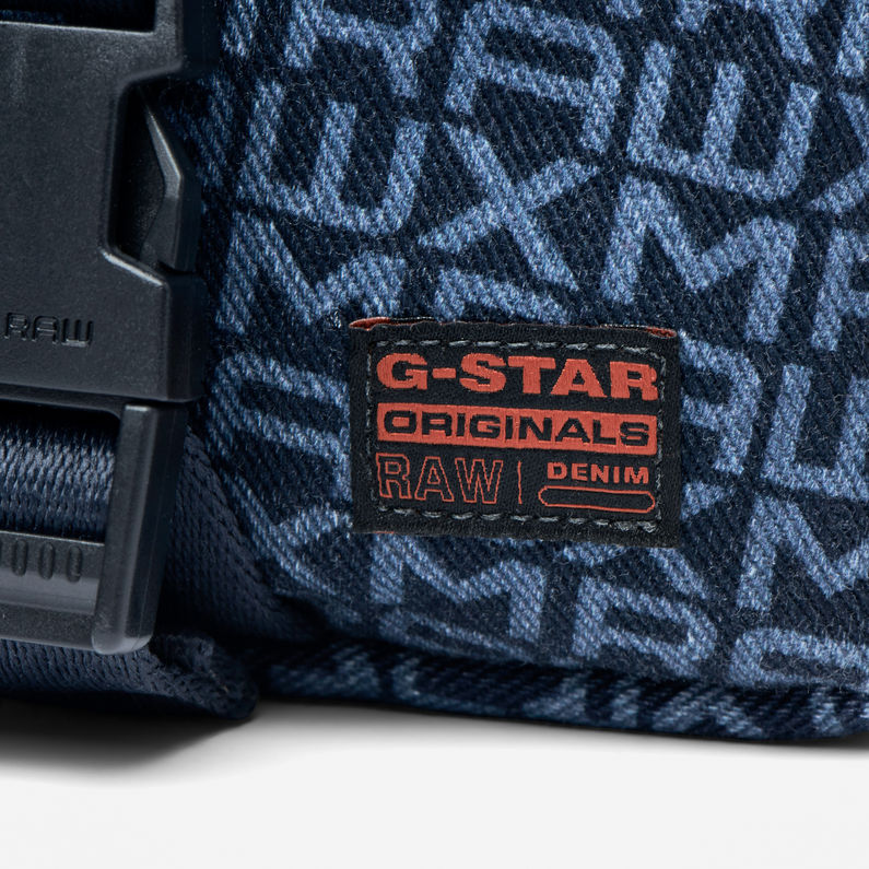 G-Star RAW® Pochette sportive MAXRAW II Estan Bleu foncé detail shot