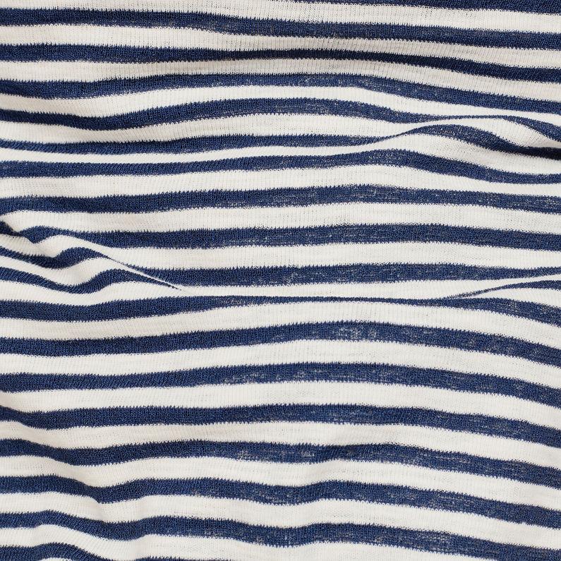 G-Star RAW® T-Shirt Ringer Slim Azul intermedio fabric shot
