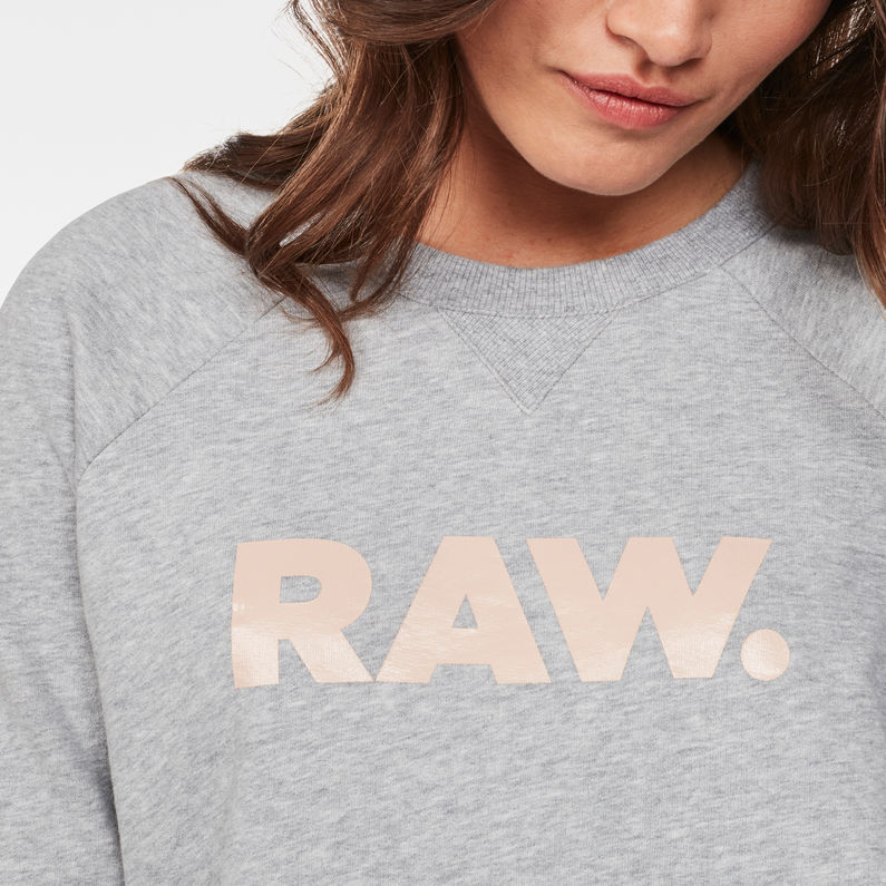 G-Star RAW® Sweater Xzula Art Gris detail shot