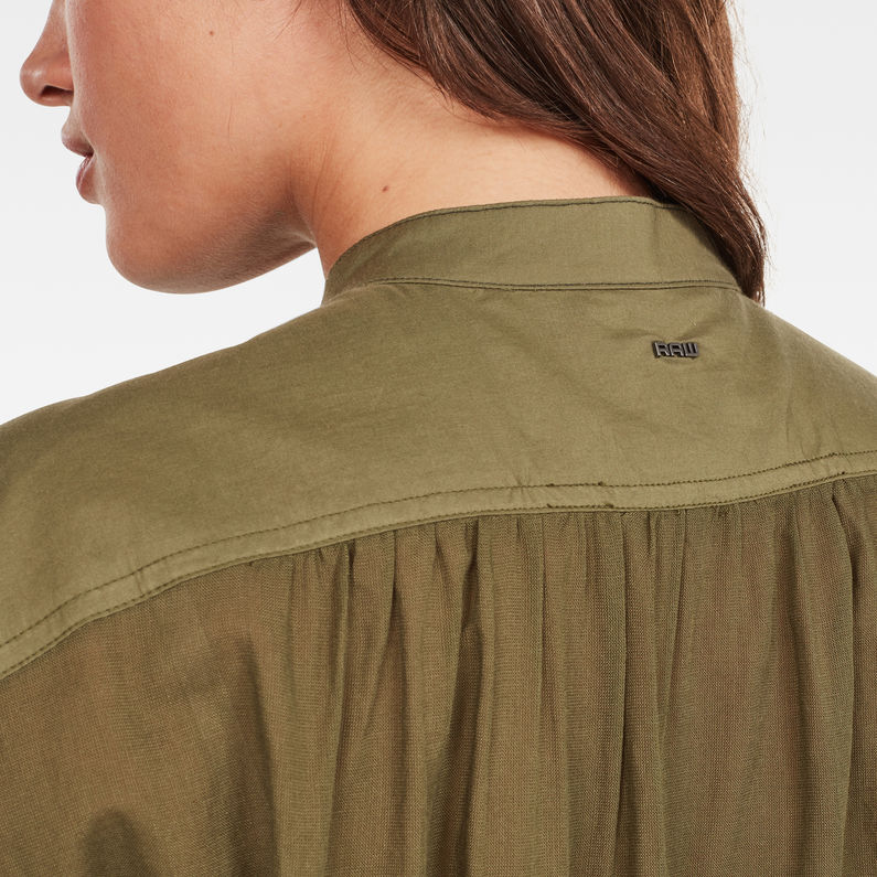 G-STAR® Parge Blouse Green detail shot