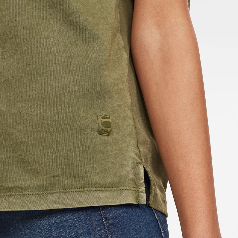 G-Star RAW® Joosa T-Shirt Green detail shot