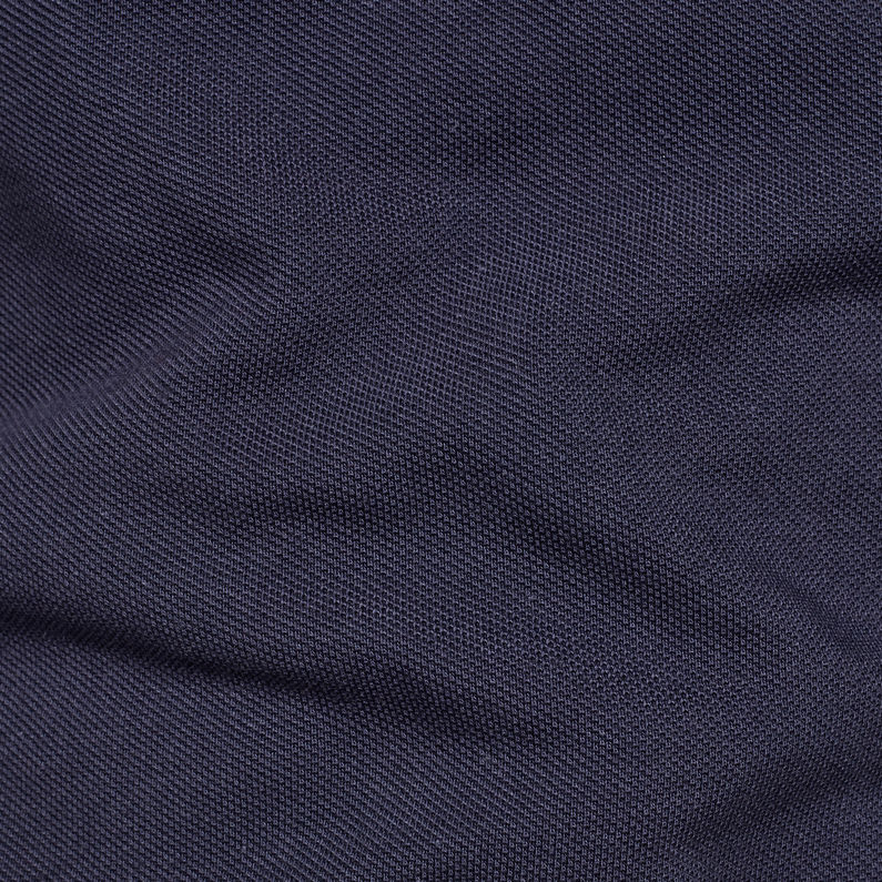 G-Star RAW® Color Block Slim Polo Dark blue fabric shot