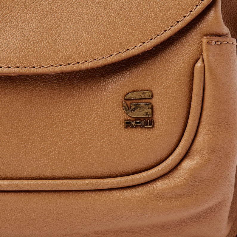 G-STAR® Khoma Small Shoulderbag Leather Brown inside view