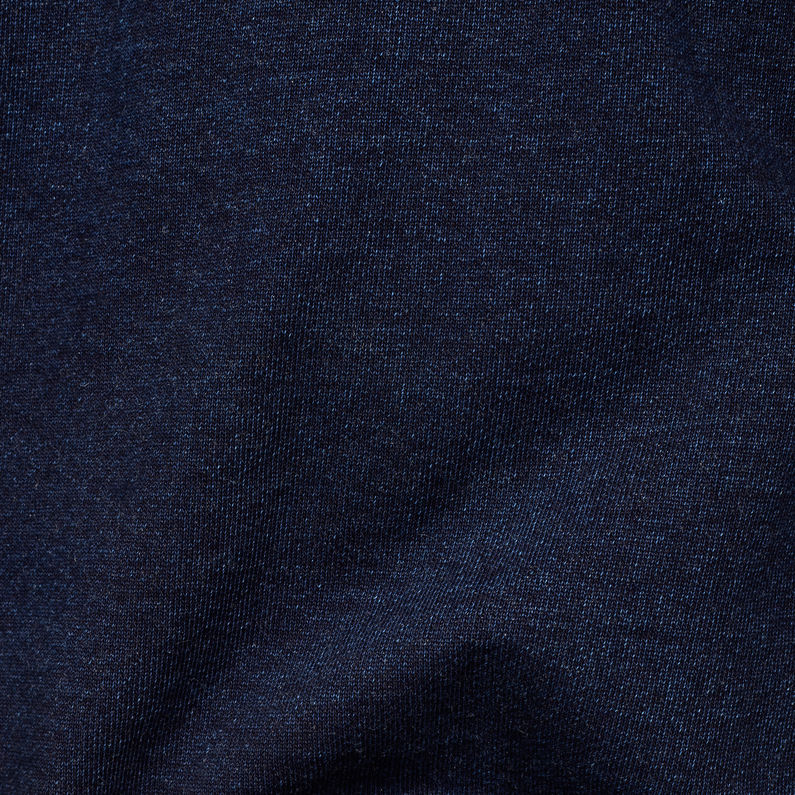 G-Star RAW® Sweat 5621 Korpaz Hooded Zip Through Bleu foncé fabric shot