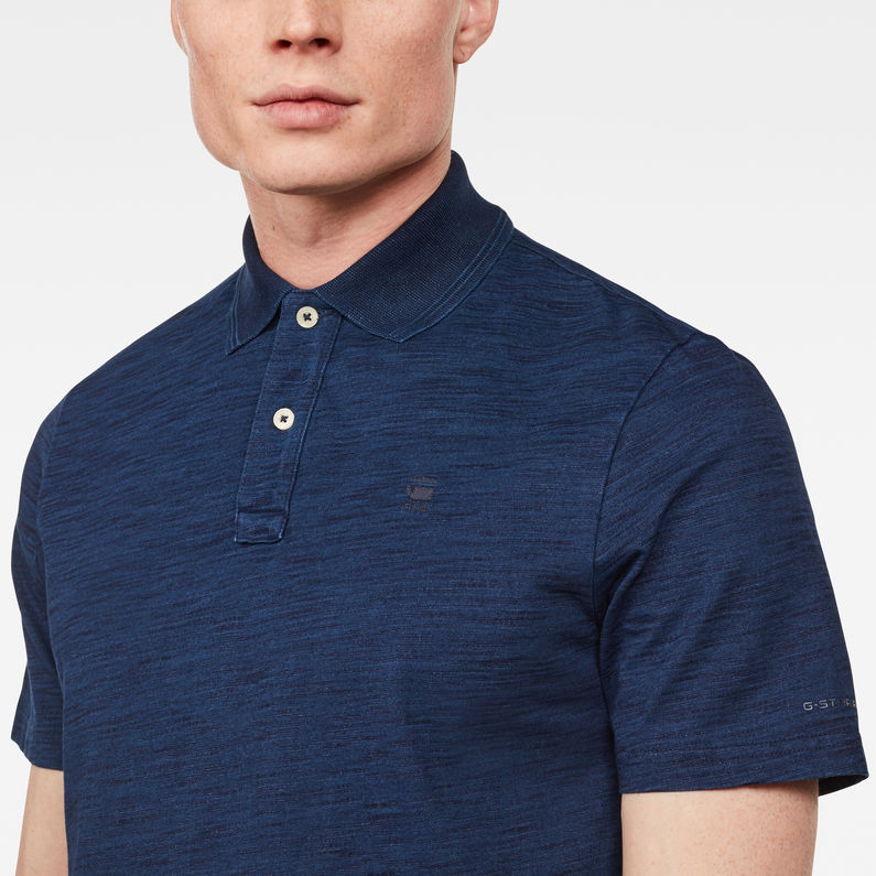 G-Star RAW® Jersey Regular Polo Dark blue detail shot