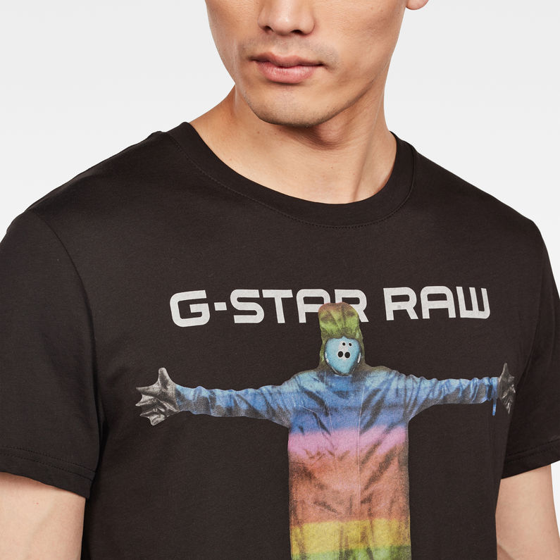G-Star RAW® Graphic 6 T-shirt Black detail shot