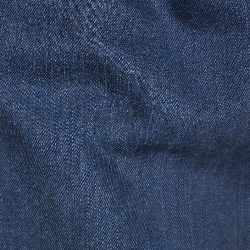 G-Star RAW® Short Denim 3301 Bleu foncé fabric shot