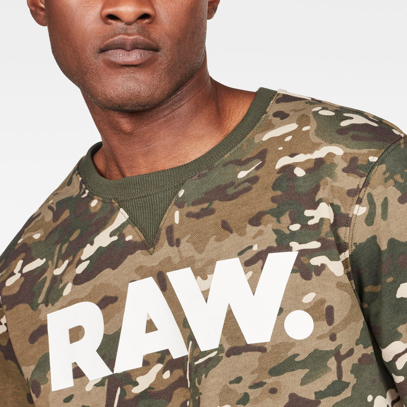 G-Star RAW® Sweater Graphic 4 Core Vert detail shot