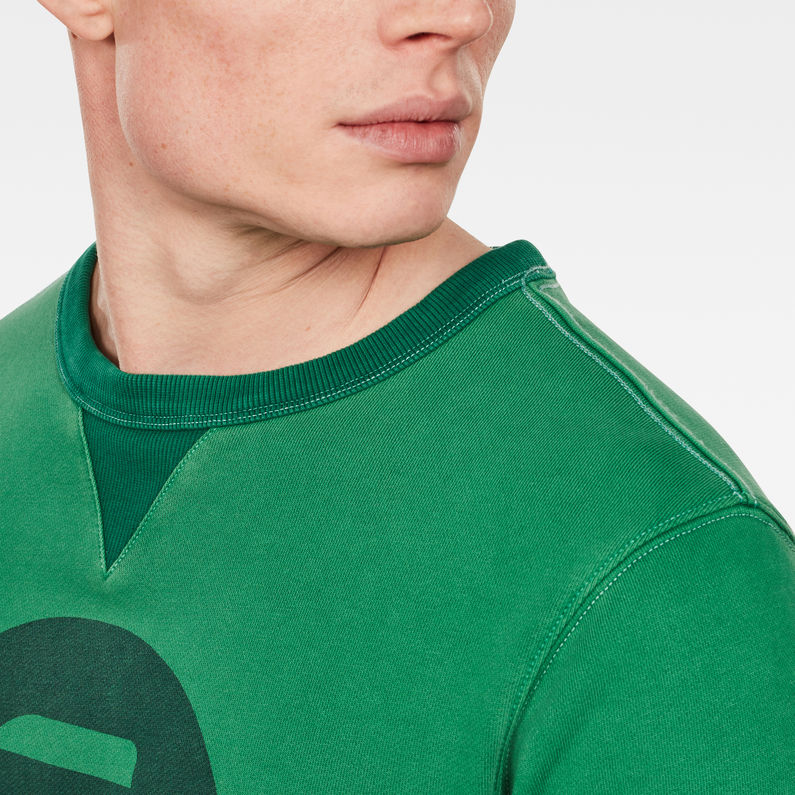 G-Star RAW® Graphic 2 Core Sweat Green detail shot