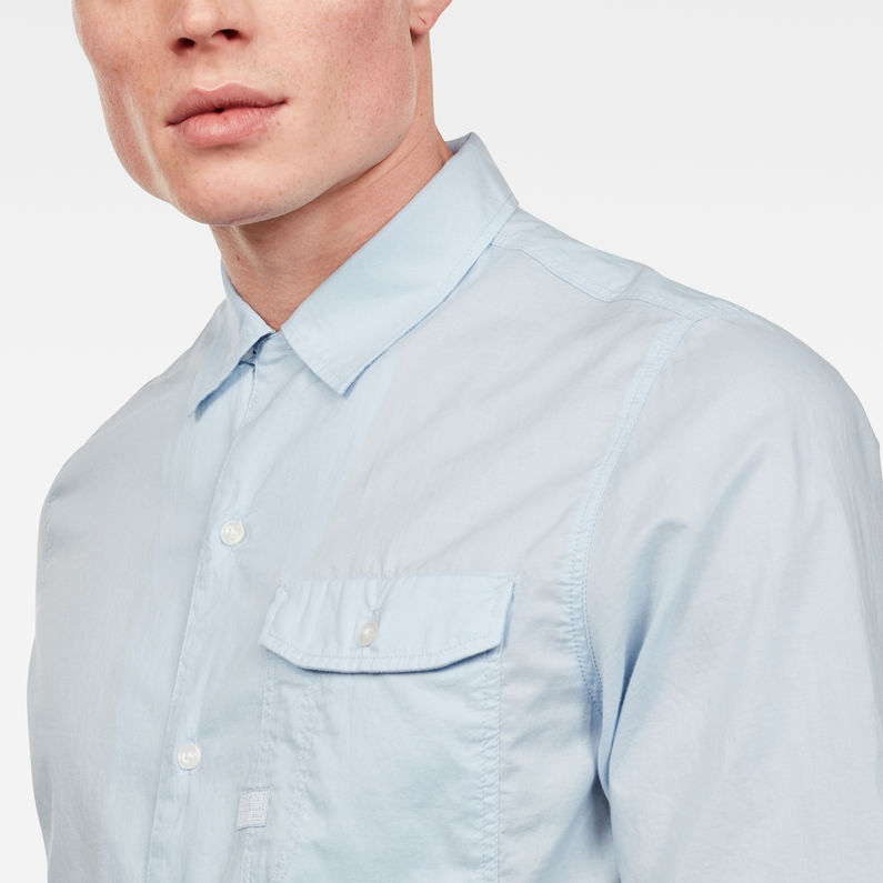 G-STAR® Camisa XPO Straight Service Azul claro detail shot
