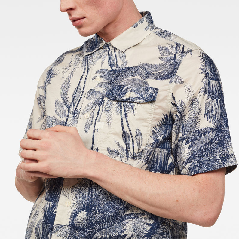 G-Star RAW® XPO Straight Service Shirt Dark blue detail shot