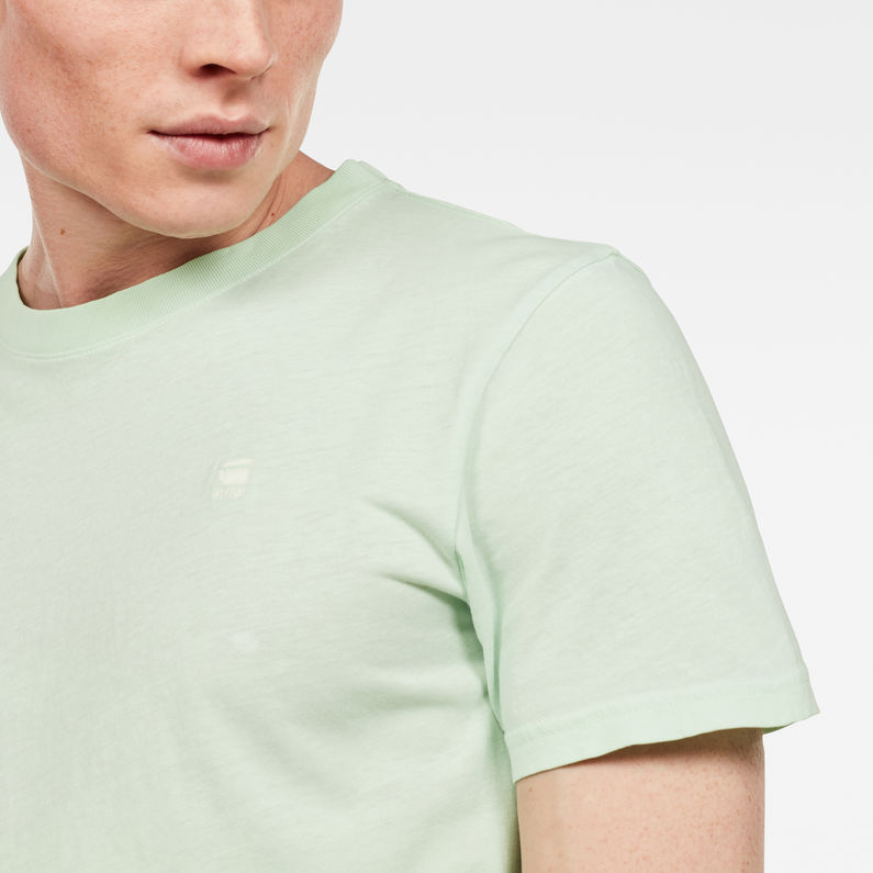G-Star RAW® Recycled Dye T-shirt Green detail shot