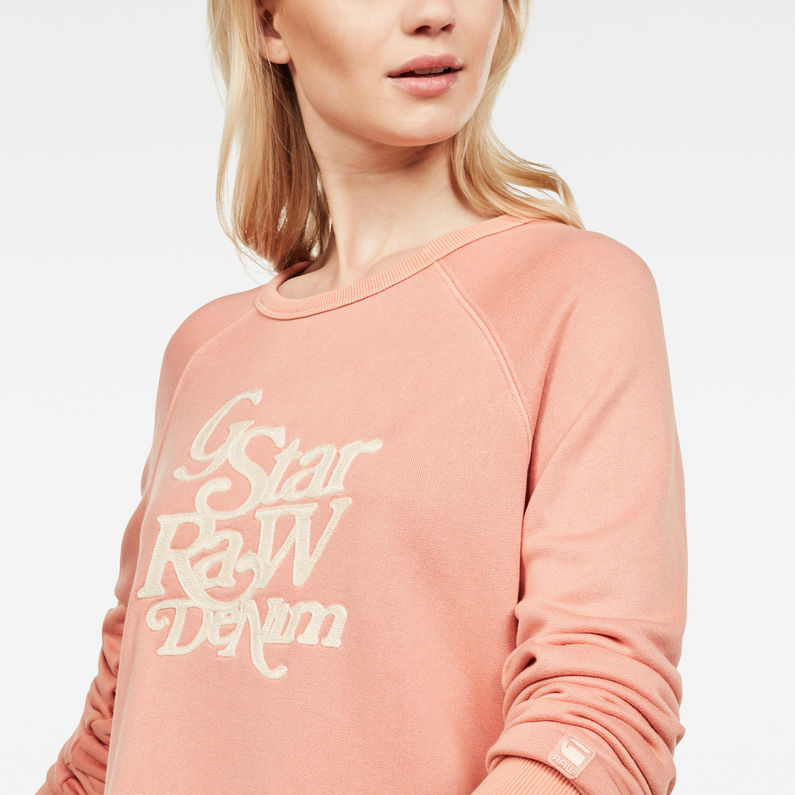 G-STAR® Graphic 11 Xzula Sweatshirt Gelb detail shot